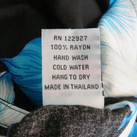 Vintage Unity Trading Hawaii Blue Floral Dress M Sleeveless Muu Muu New Old Stoc - Picture 5 of 12